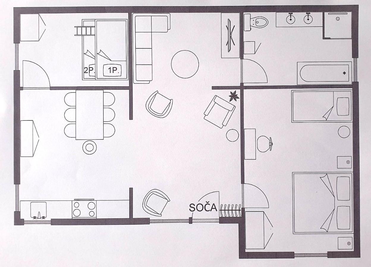 Hisa Lojz Apartment Zaga Bagian luar foto